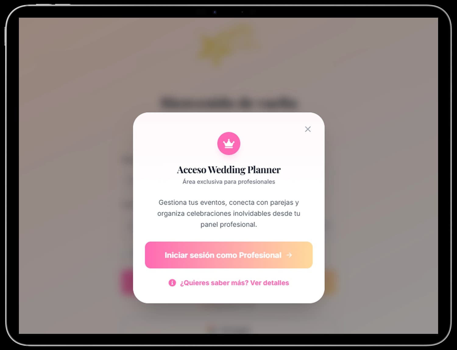 Wedding Planner Panel